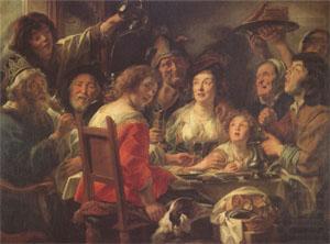 Jacob Jordaens The King Drinks Celebration of the Feast of the Epiphany (mk05) china oil painting image